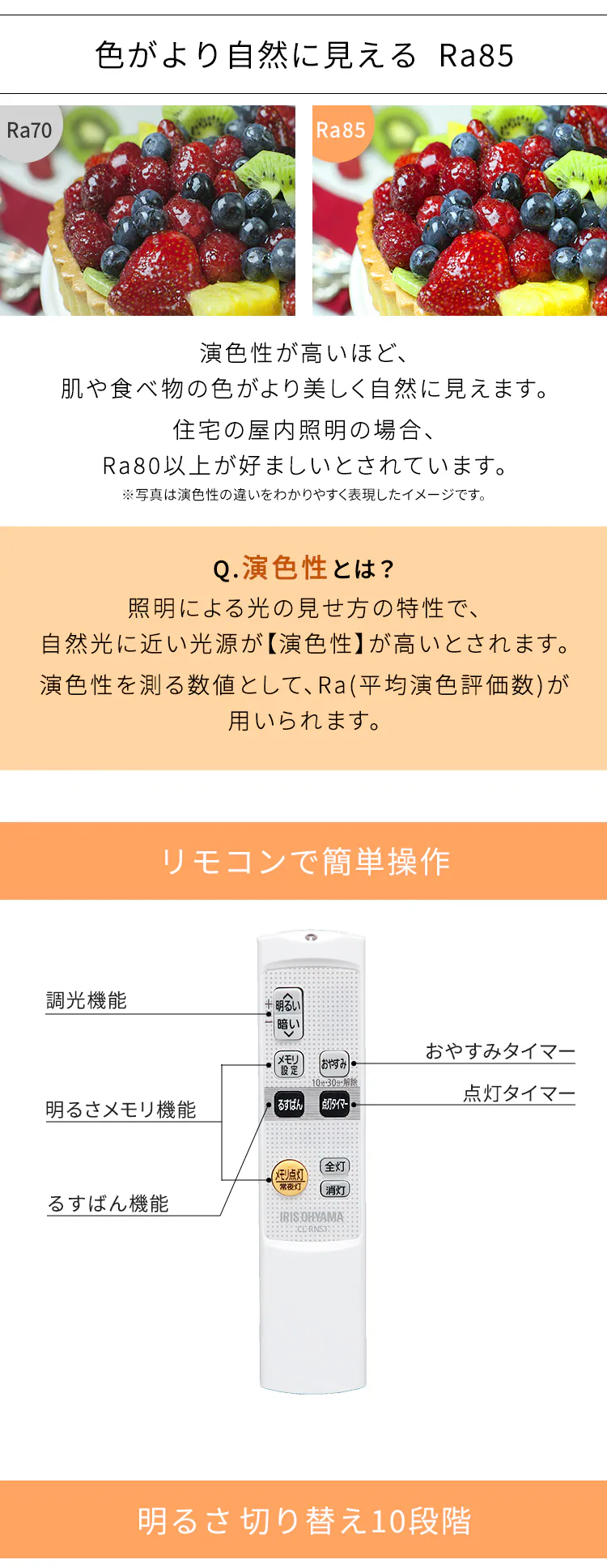 LEDシーリングライト5.0シリーズ クリアフレーム 8畳 調光 CL8D-5.0CF 2
