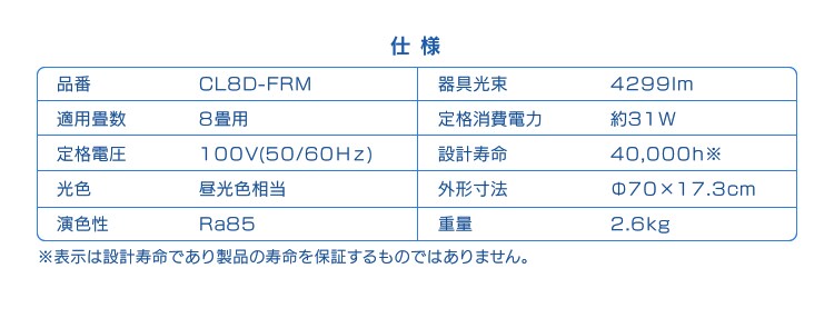 【訳あり】LEDシーリングライト メタルサーキットシリーズ デザインフレームタイプ 8畳 CL8D-FRM13