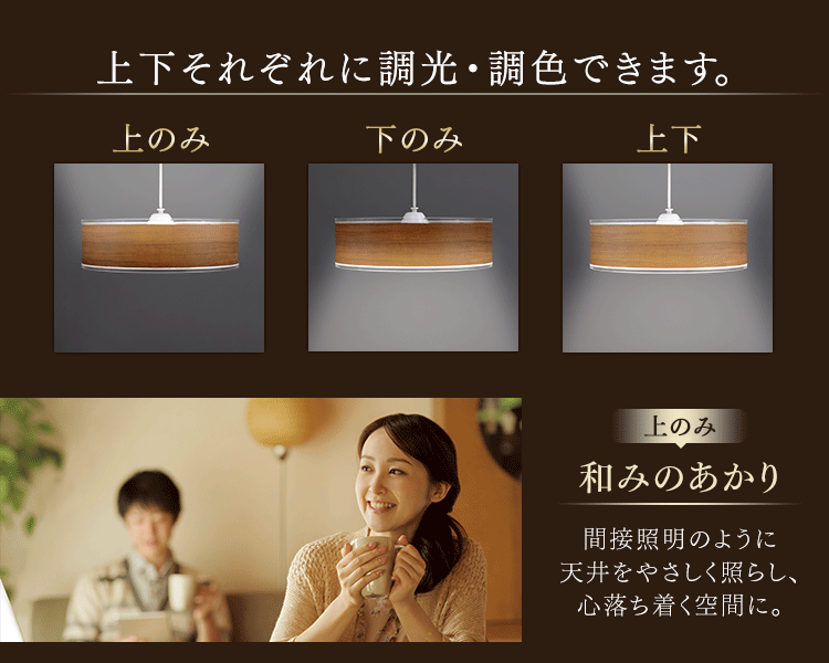 上下それぞれに調色・調色