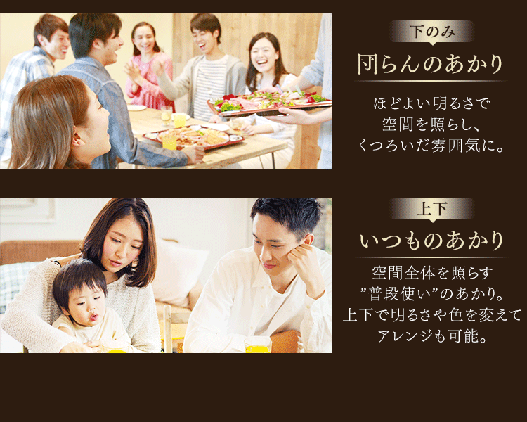 上下それぞれに調色・調色