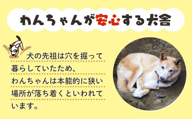 わんちゃんが安心する犬舎