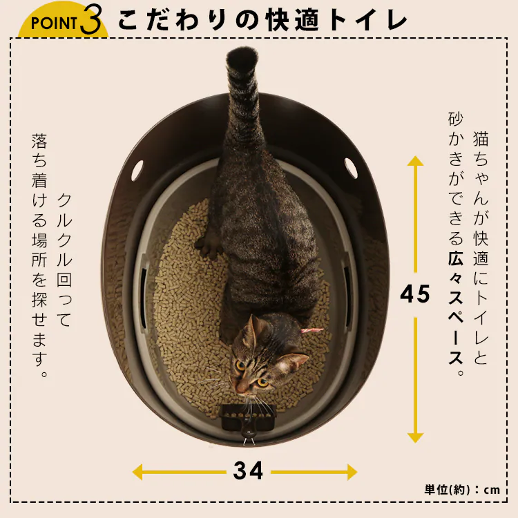 上から猫トイレ システムタイプ PUNT-530S20