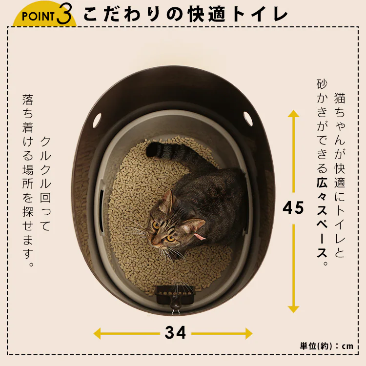 上から猫トイレ システムタイプ PUNT-530S21