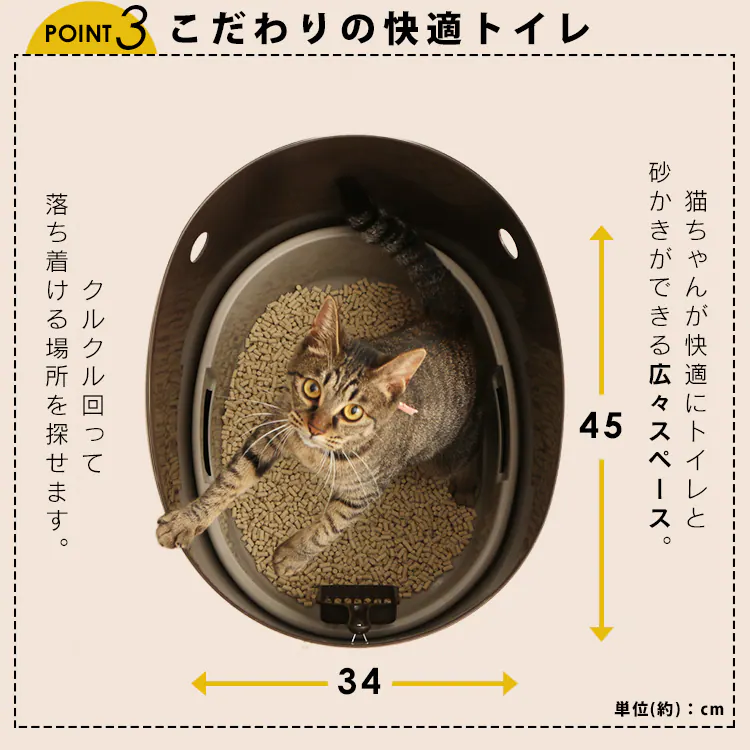 上から猫トイレ システムタイプ PUNT-530S22