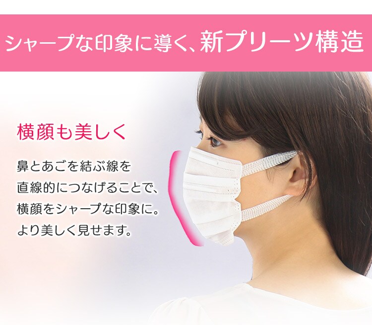 《宅配便》美フィットマスク 小さめサイズ ホワイト 7枚 19PK-FBF7SW2