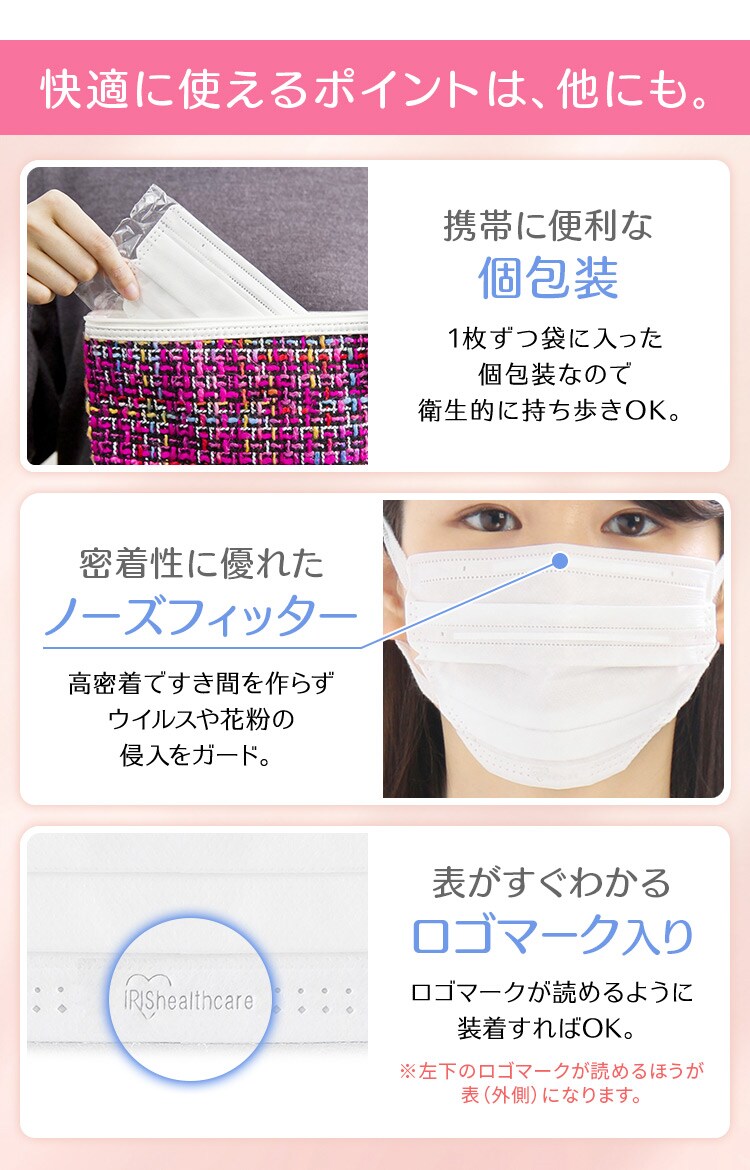 《宅配便》美フィットマスク 小さめサイズ ホワイト 7枚 19PK-FBF7SW6