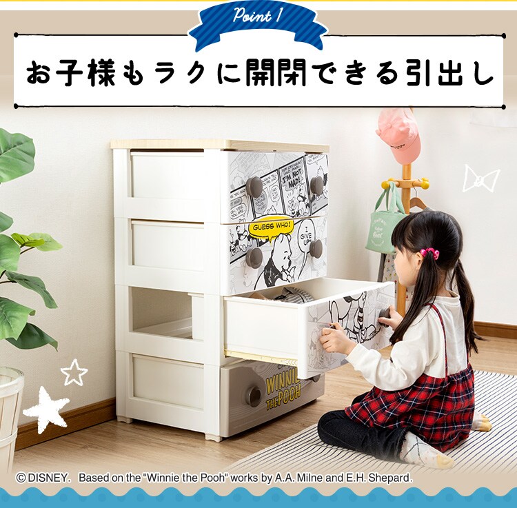 キャラクターチェスト NHG-W554 ミッキー9N 4