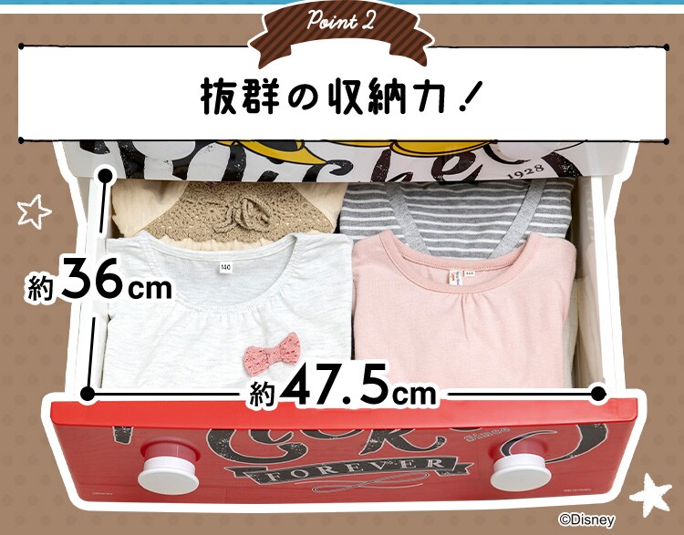 キャラクターチェスト NHG-W554 ミッキー9N 6