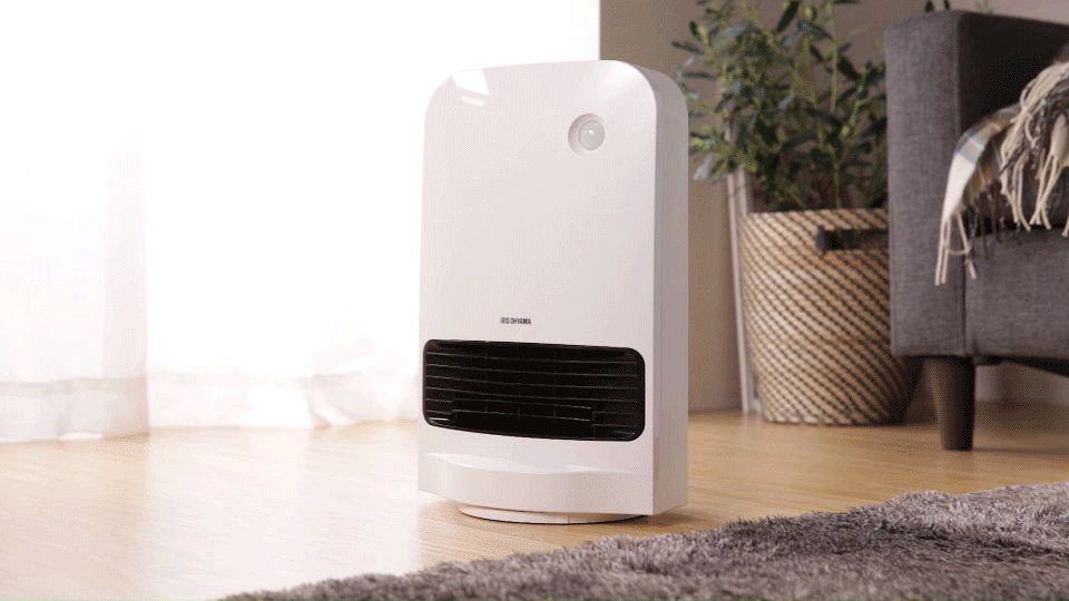 セラミックヒーター 首振り 風量3段階 大風量 H285274FO │アイリス