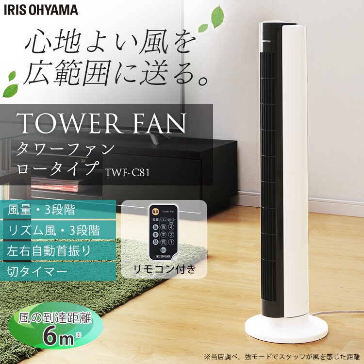 【訳あり】タワーファン ロータイプ TWF-C810