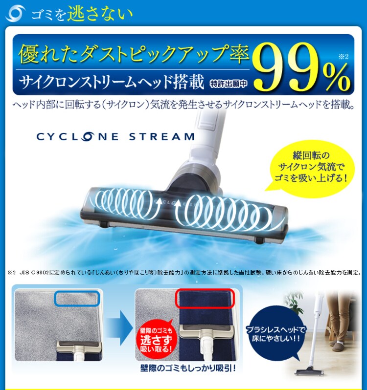 【訳あり】極細軽量スティッククリーナー IC-SLDC4-W パールホワイト5