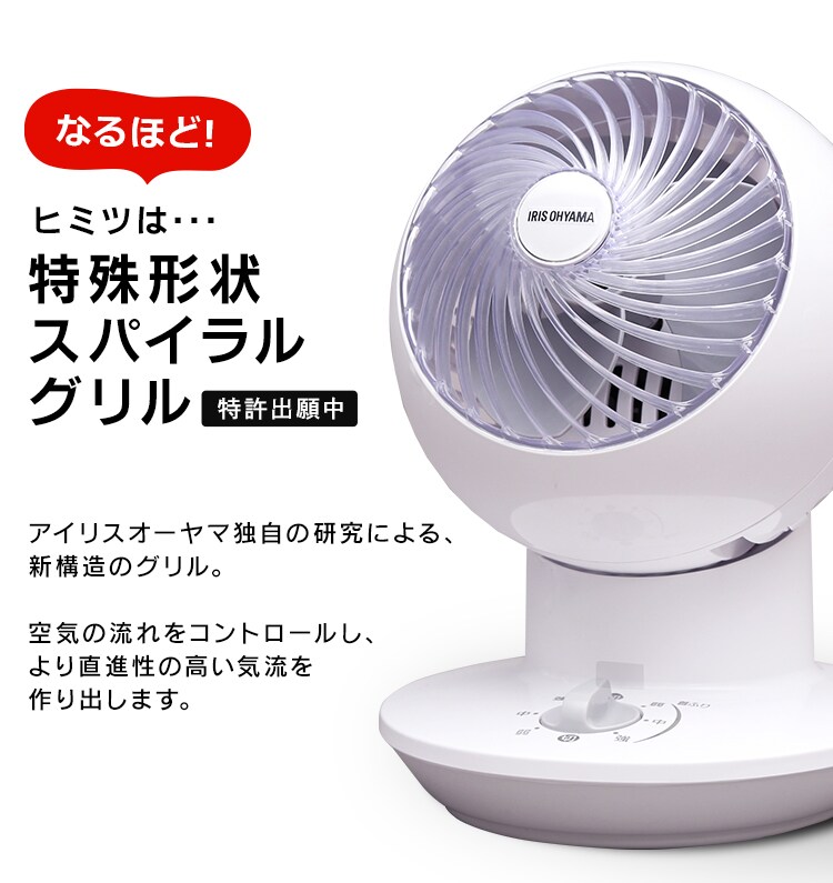 ヒミツは特殊形状スパイラルグリル