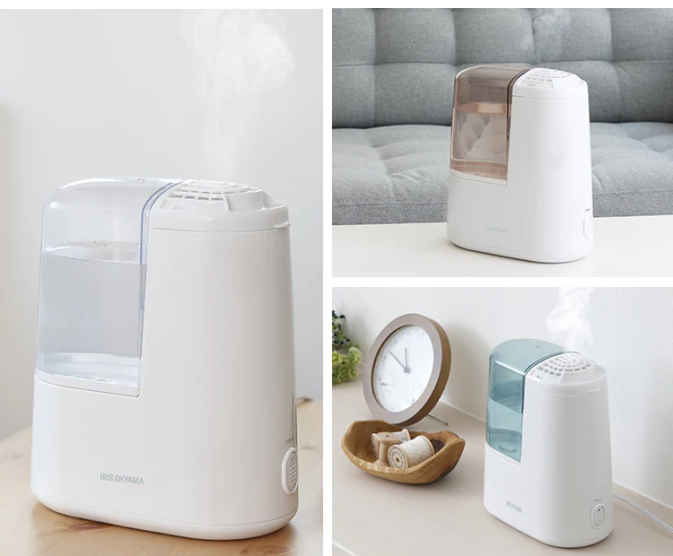 【冬家電早割!10%OFFクーポン配布中!!】 加湿器 スチーム式 木造2畳 / 洋室3畳 コンパクト タンク容量1.3L AHM-H12B-C アイボリー1