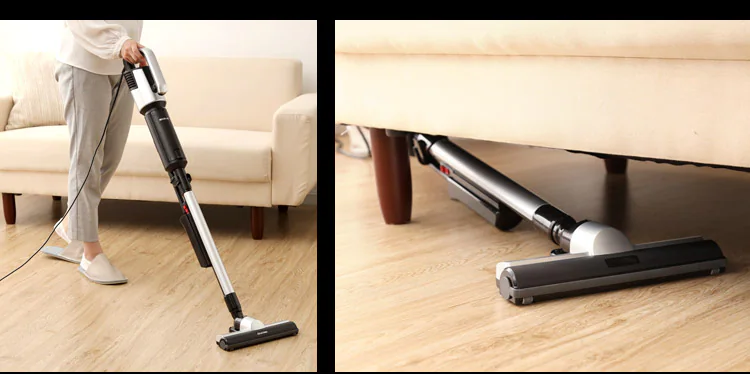 掃除機 コード式 紙パック 極細軽量 モップ付 IC-SBA613