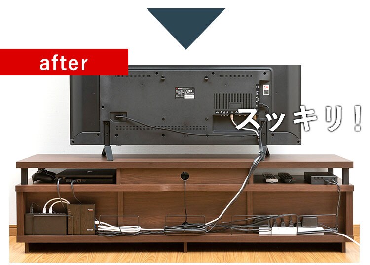 オープンテレビ台 150cm (ミドル) W1500 OTS-150M-B ブラック K274975 │アイリスプラザ│アイリスオーヤマ公式通販サイト