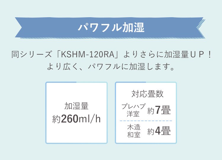 加熱式加湿器 ホワイト8