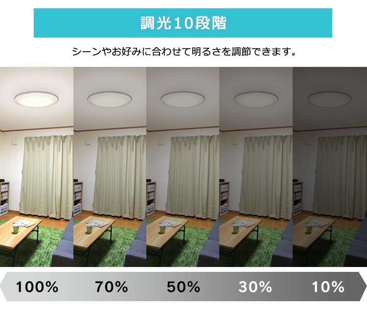 【2個セット】 LED シーリングライト 8畳 調光 調色 音声操作 工具・工事不要 リモコン付き 5年保証 CL8DL-6.1MUV23