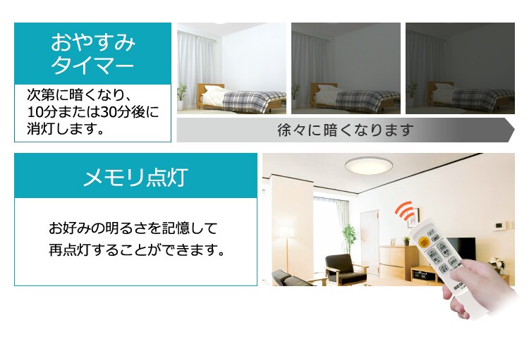 【2個セット】 LED シーリングライト 8畳 調光 調色 音声操作 工具・工事不要 リモコン付き 5年保証 CL8DL-6.1MUV25