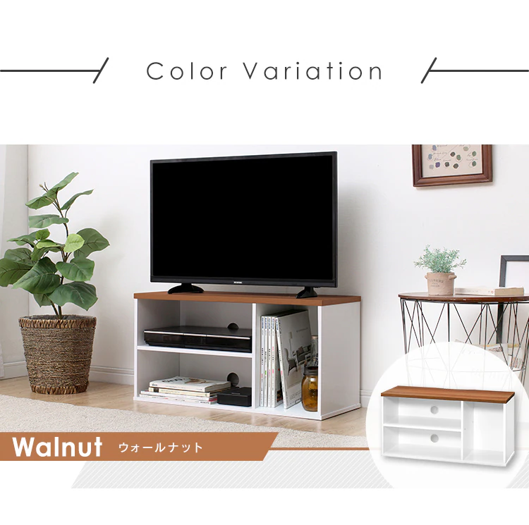 テレビ台 オープンタイプ 73.2cm OTS-70B-B ブラックオーク12