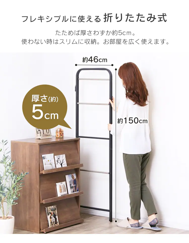 スタイルハンガー 折りたたみタイプ PI-O150 全2色6