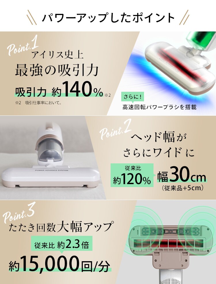 【訳あり】ACふとんクリーナー ハイパワー ピンクゴールド 9