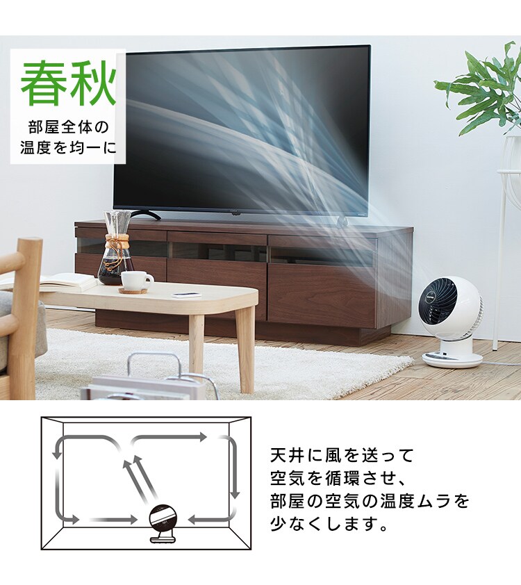 【訳あり】サーキュレーターアイ 18畳 上下左右首振り AI操作 PCF-SCAI15T ホワイト25
