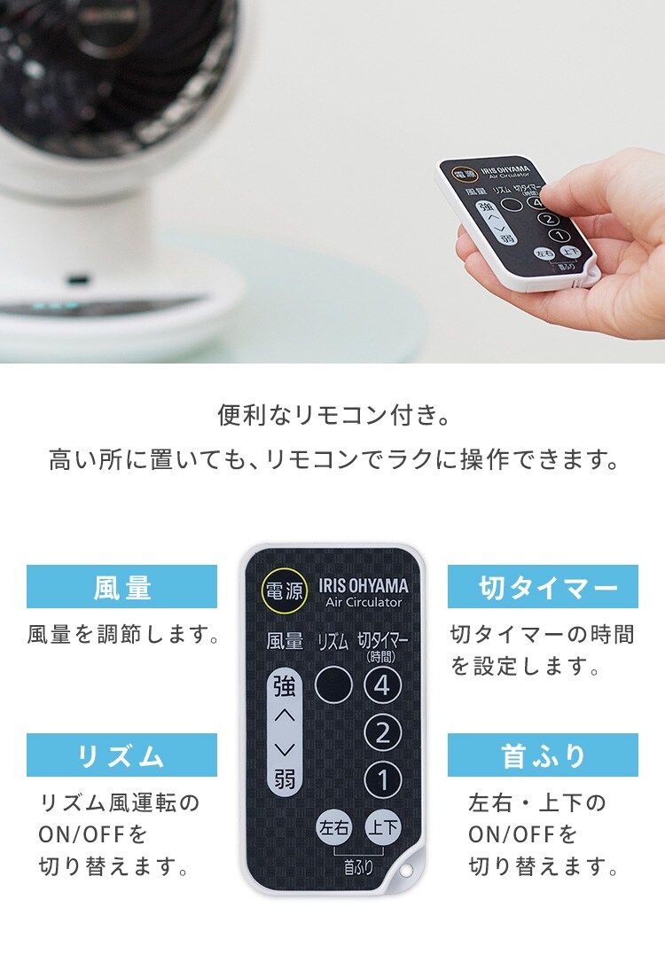 【訳あり】サーキュレーターアイ 18畳 上下左右首振り AI操作 PCF-SCAI15T ホワイト28