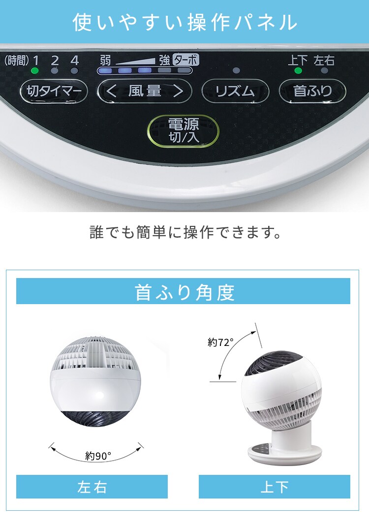 【訳あり】サーキュレーターアイ 18畳 上下左右首振り AI操作 PCF-SCAI15T ホワイト29