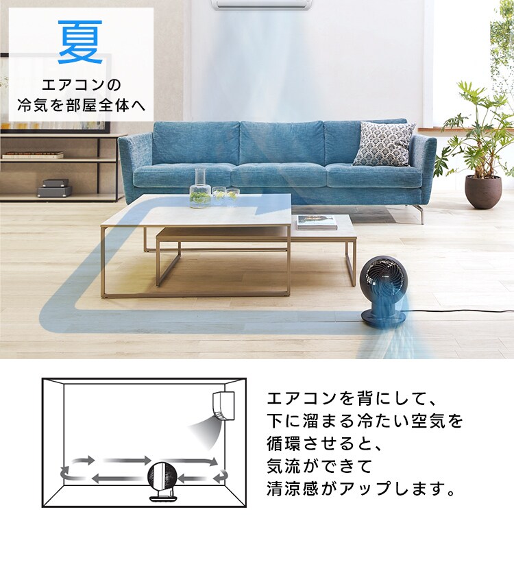 サーキュレータアイ 18畳 デザインモデル 上下左右首振り 20