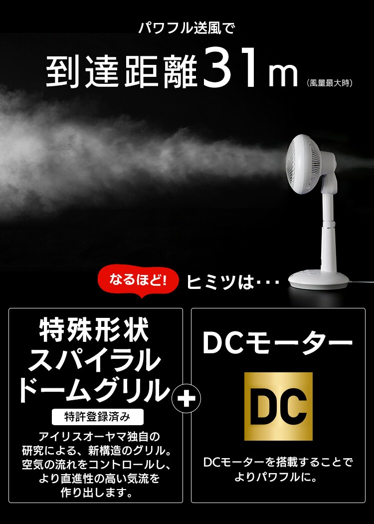 サーキュレーター扇風機 DC 24畳 上下左右首振り 音声操作 STF-DCV15T 19
