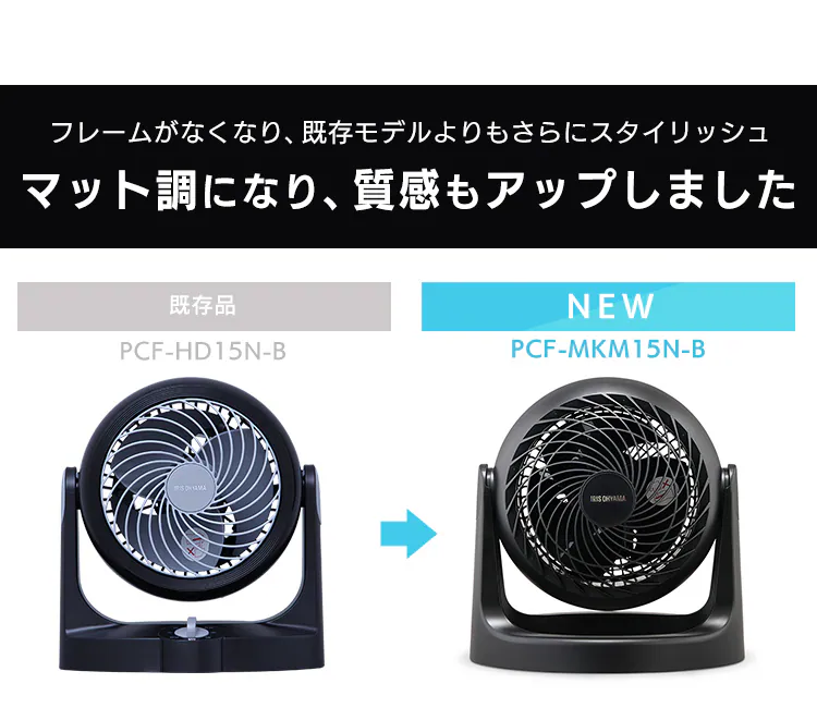 サーキュレーター マカロン型 8畳 固定 PCF-MKM15N 全2色8