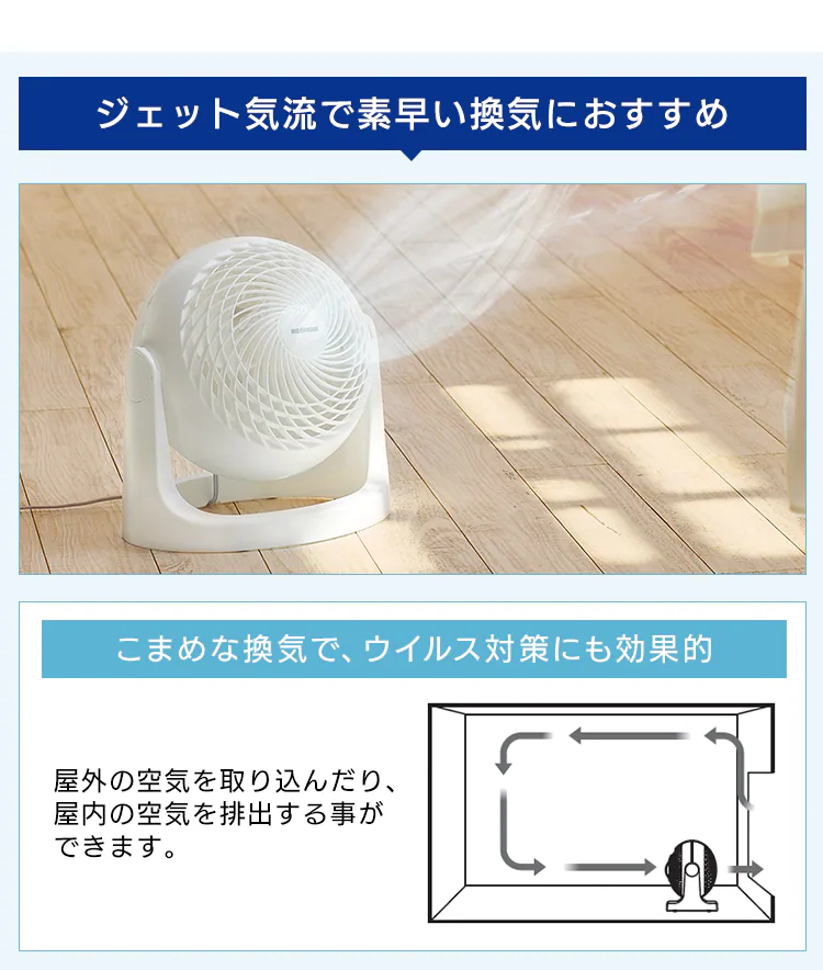 サーキュレーター 14畳 マカロン型 PCF-MKM18N-B ブラック【前払い不可】【代引き不可】【同梱不可】15
