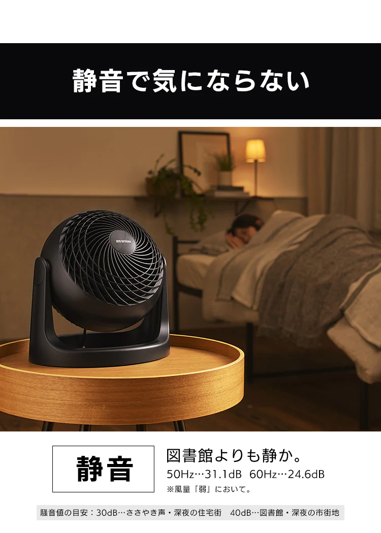 サーキュレーター 14畳 マカロン型 PCF-MKM18N-B ブラック【前払い不可】【代引き不可】【同梱不可】17
