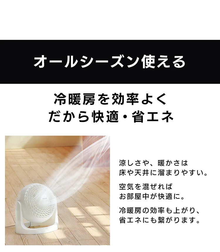 サーキュレーター 14畳 マカロン型 PCF-MKM18N-B ブラック【前払い不可】【代引き不可】【同梱不可】19