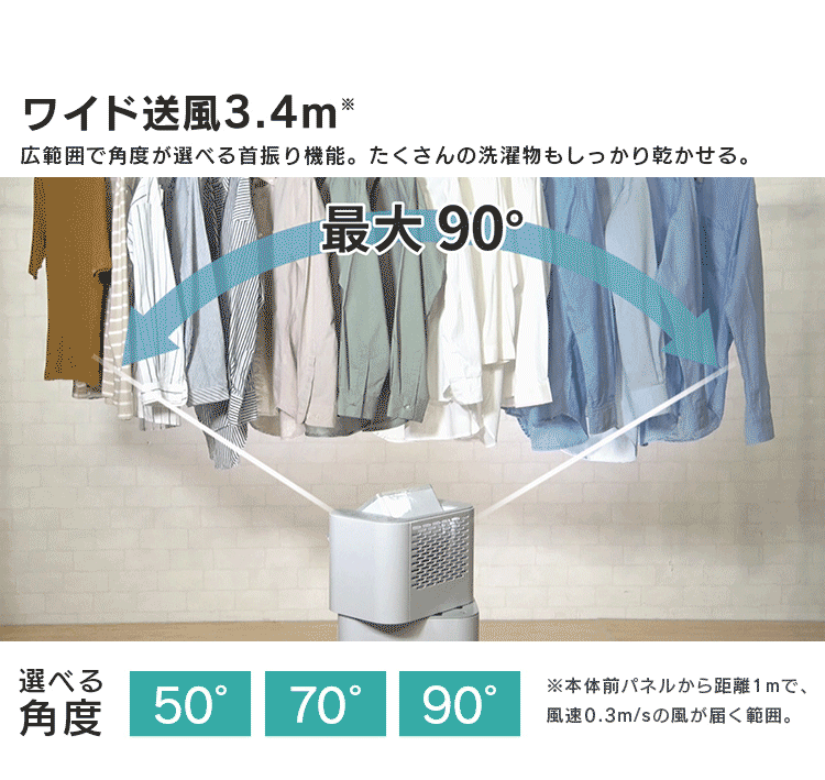 冷暖房/空調 除湿機 サーキュレーター衣類乾燥除湿機 天面グレー IJD-I50-WH
