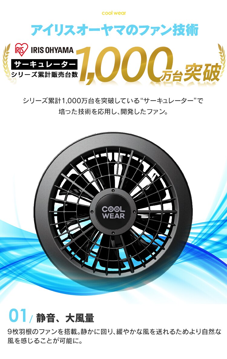 クールウェアDIYベスト・長袖セット 全3種類2