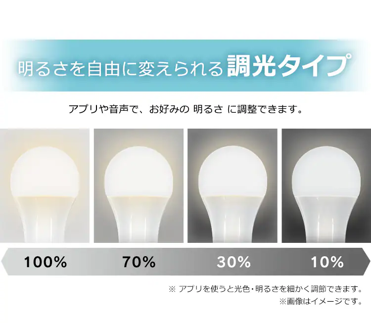 【セット品】LED電球 E26口金 調光 AIスピーカー + Google Nest Mini10