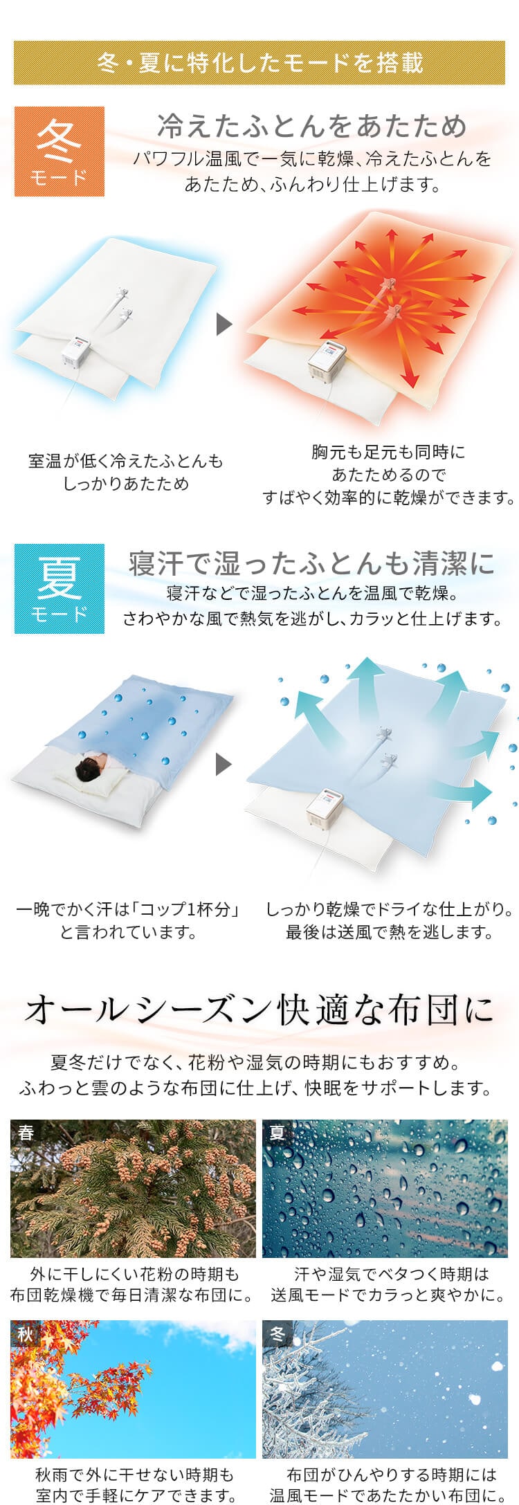 ふとん乾燥機 ハイパワー ツインノズル アロマケース付 KFK-401 14