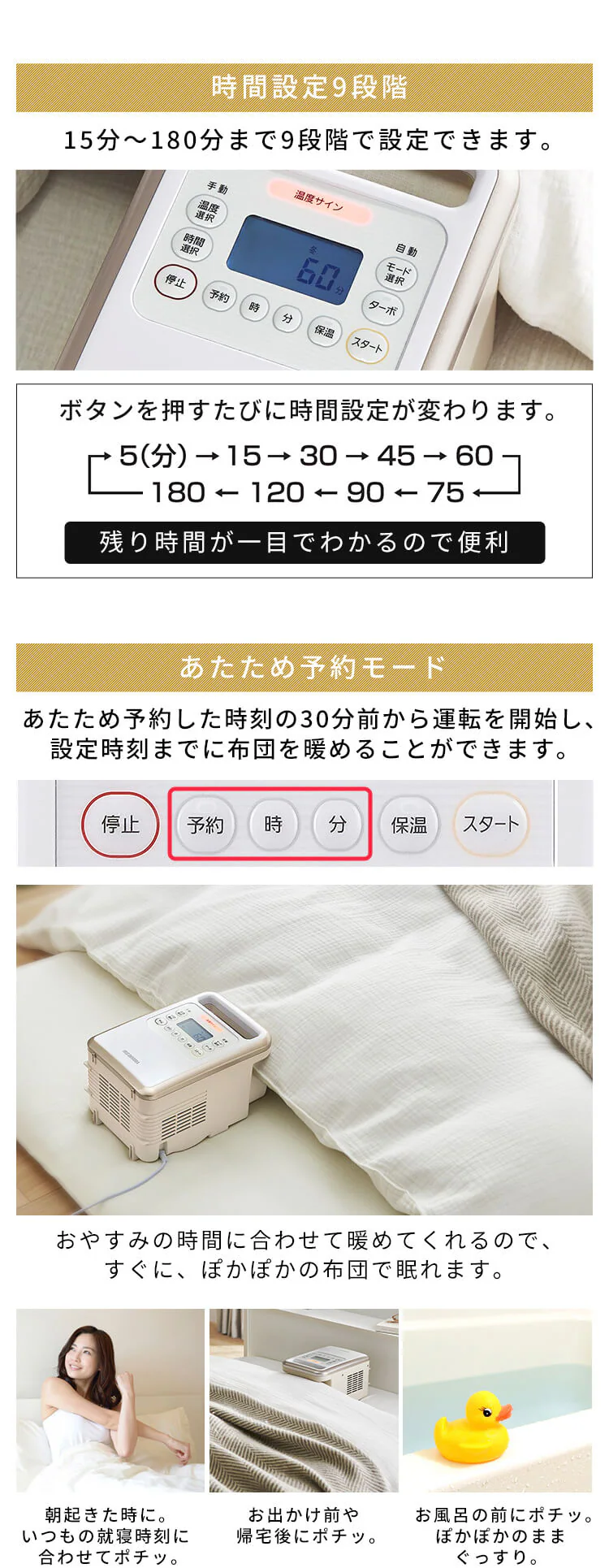 ふとん乾燥機 ハイパワー ツインノズル アロマケース付 KFK-401 15