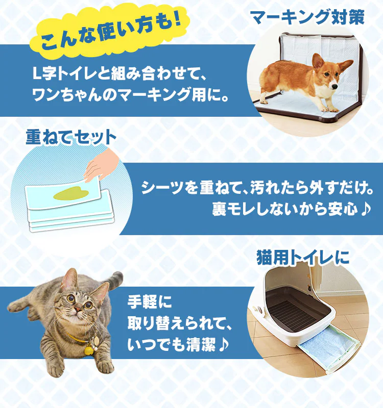 【超薄型】ペットシーツ レギュラー・ワイド 8
