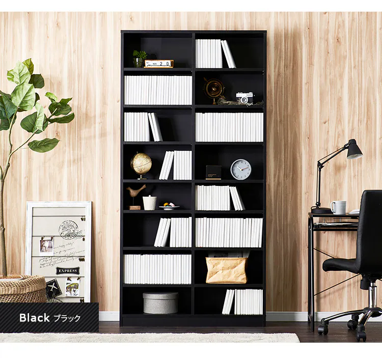 本棚 コミックラック 大容量タイプ CORK-1890 ホワイト14