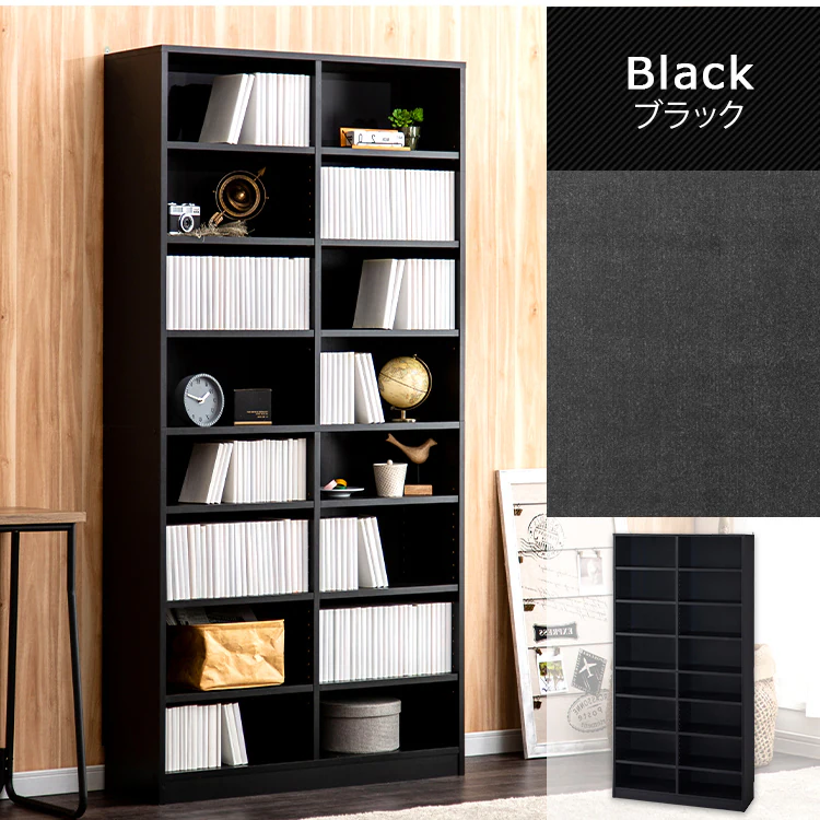 本棚 コミックラック 大容量タイプ CORK-1890 ホワイト22