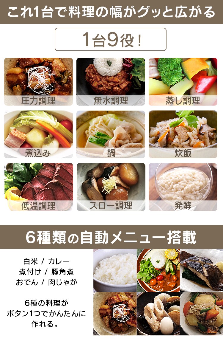 【訳あり】電気圧力鍋 3.0L PC-MA3-R 自動メニュー6種類 カシスレッド6