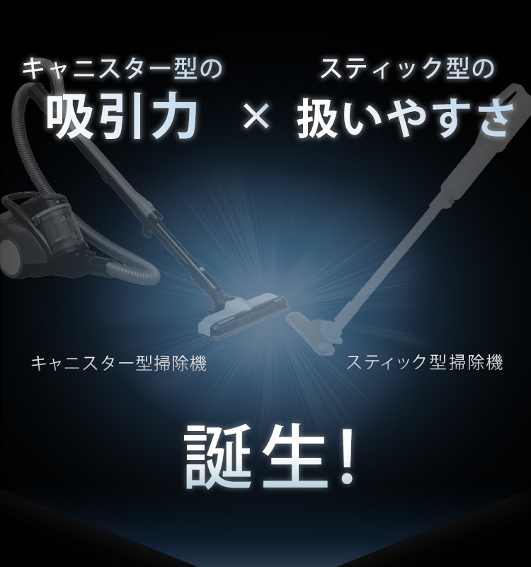 掃除機 コード式 紙パック 自走式 キャニスティック WLIC-CSP5-W