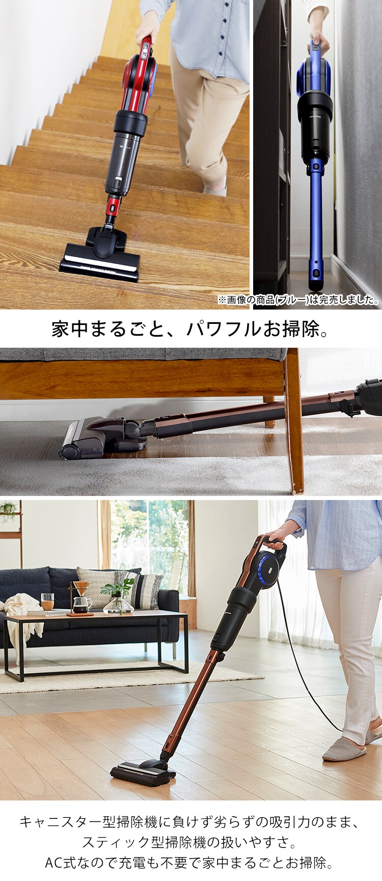 掃除機 コード式 紙パック 自走式 キャニスティック WLIC-CSP5-W