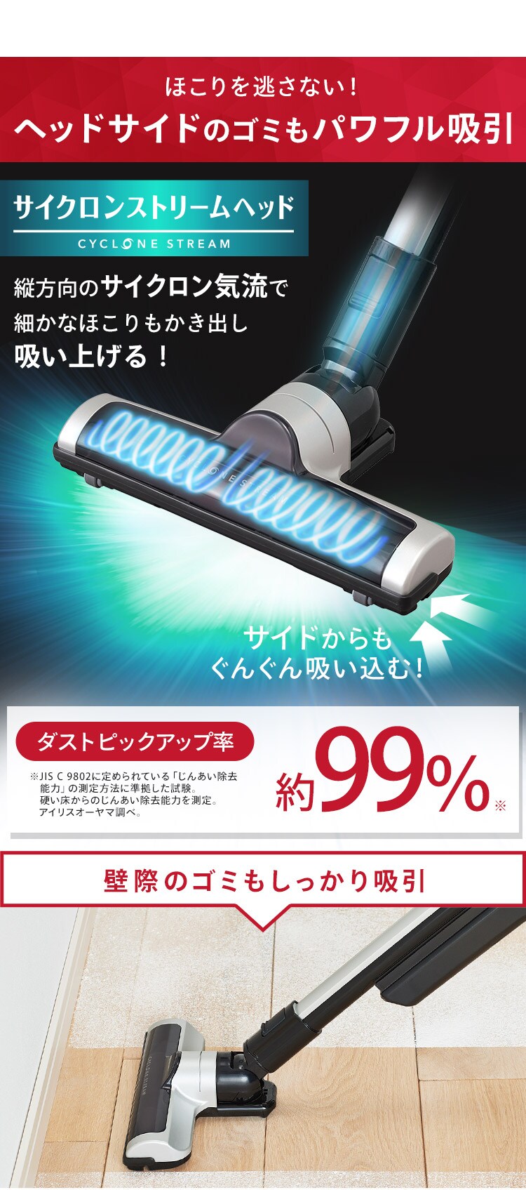 掃除機 コードレス 紙パック 極細軽量 モップ付 SBD-75-B