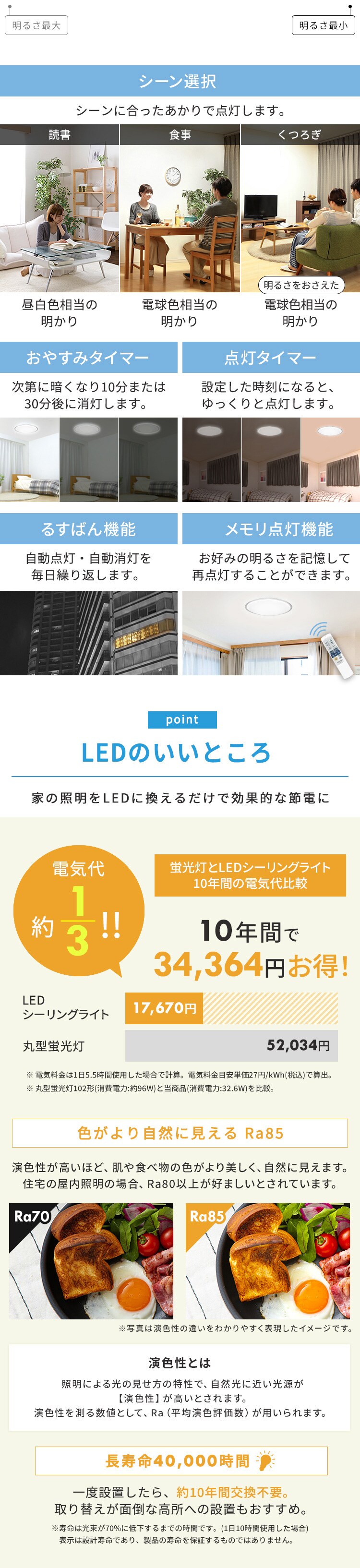 LEDのいいところ
