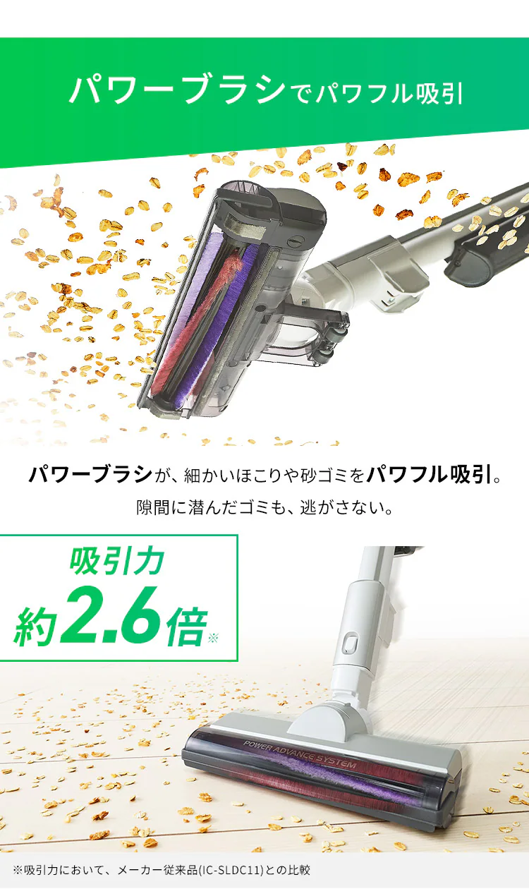 スティッククリーナー 軽量タイプ サイクロン モップ付き SCD-120P-W ホワイト10