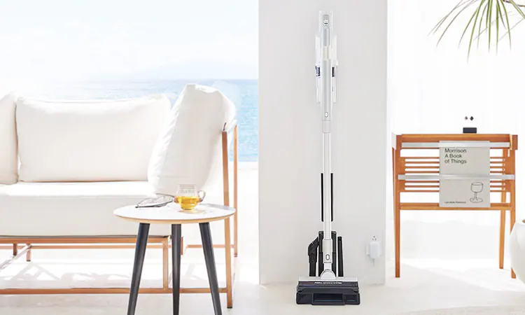 スティッククリーナー 軽量タイプ サイクロン モップ付き SCD-120P-W ホワイト4