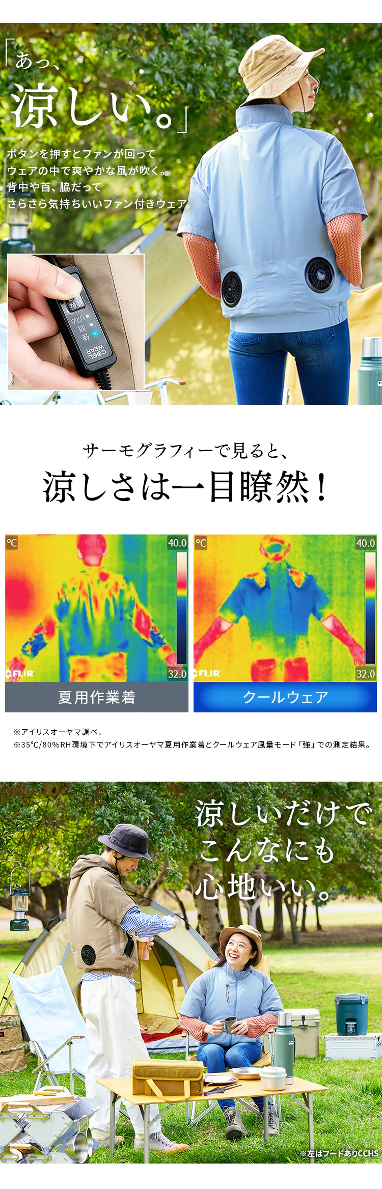 クールウェアCASUALセット M 半袖 フード無し CCS-M02-Be ベージュ1